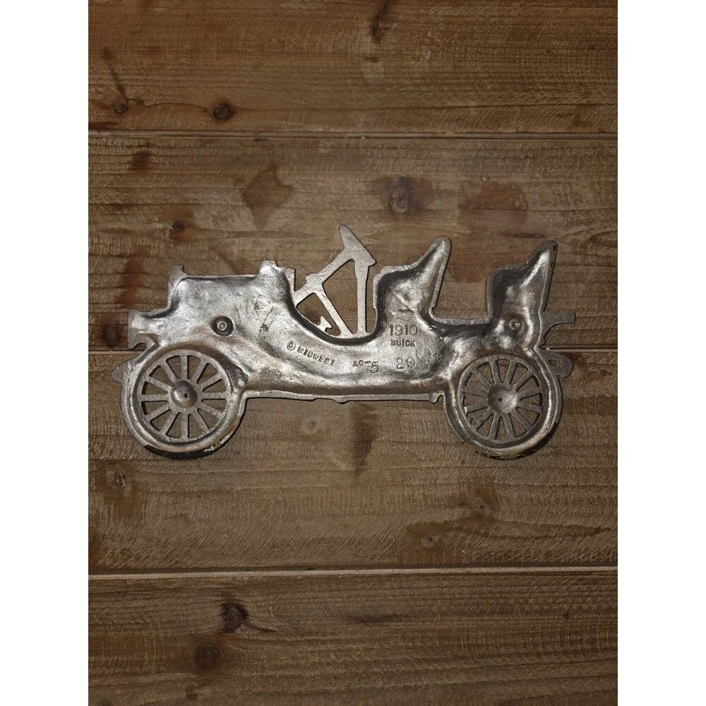 Vintage 1970s Midwest Products Co. Cast Aluminum Antique Car Wall Plaques